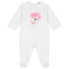 Baby Girls White & Pink Rose Babygrow Gift Set, 1, hi-res