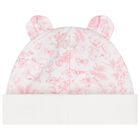 Baby Girls White & Pink Toile de Jouy Babygrow Set, 1, hi-res