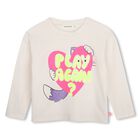 Girls Ivory Sequin Cat Heart Long Sleeve Top, 1, hi-res