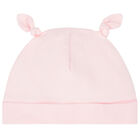 Baby Girls Pink Logo Hat, 1, hi-res