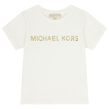 Girls White Logo T-Shirt