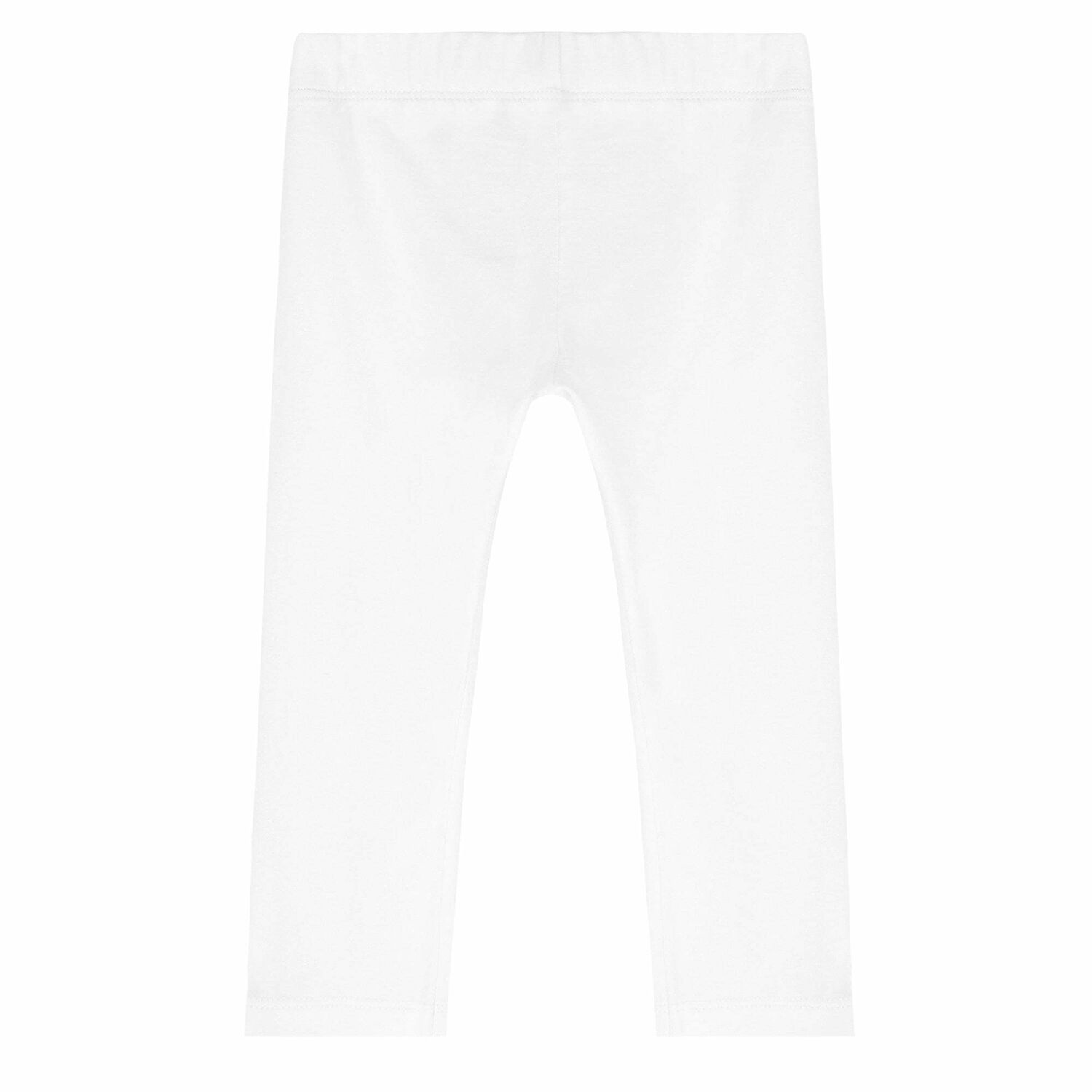 Younger Girls White Logo Leggings , 2, hi-res image number null