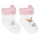 Baby Girls White & Pink Romper Gift Set, 1, hi-res