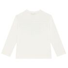 Boys Ivory Long Sleeve Top, 1, hi-res