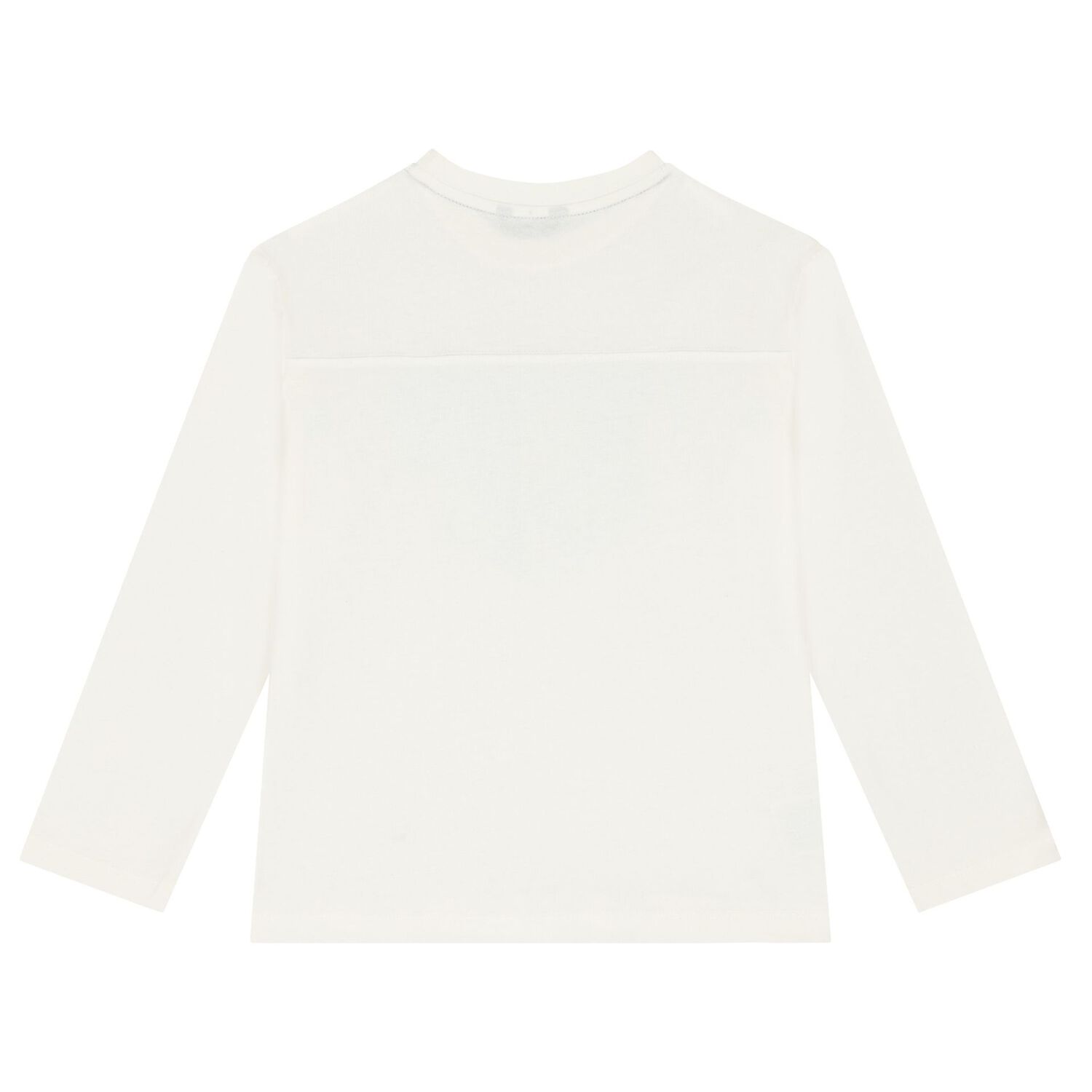 Boys Ivory Long Sleeve Top, 1, hi-res
