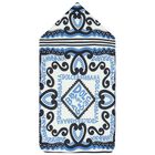 Baby Boys White & Blue Marina Print Nest, 1, hi-res