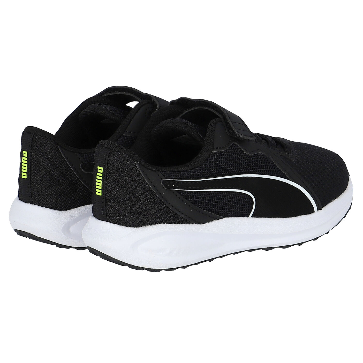 Boys Black Twitch Runner AC Trainers, 1, hi-res