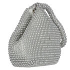 Silver Embellished Rhinestones Bag, 1, hi-res