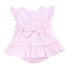 Girls Pink Cotton Dress Set, 1, hi-res