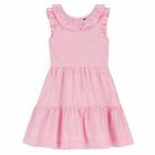 Girls Pink Striped Dress, 1, hi-res