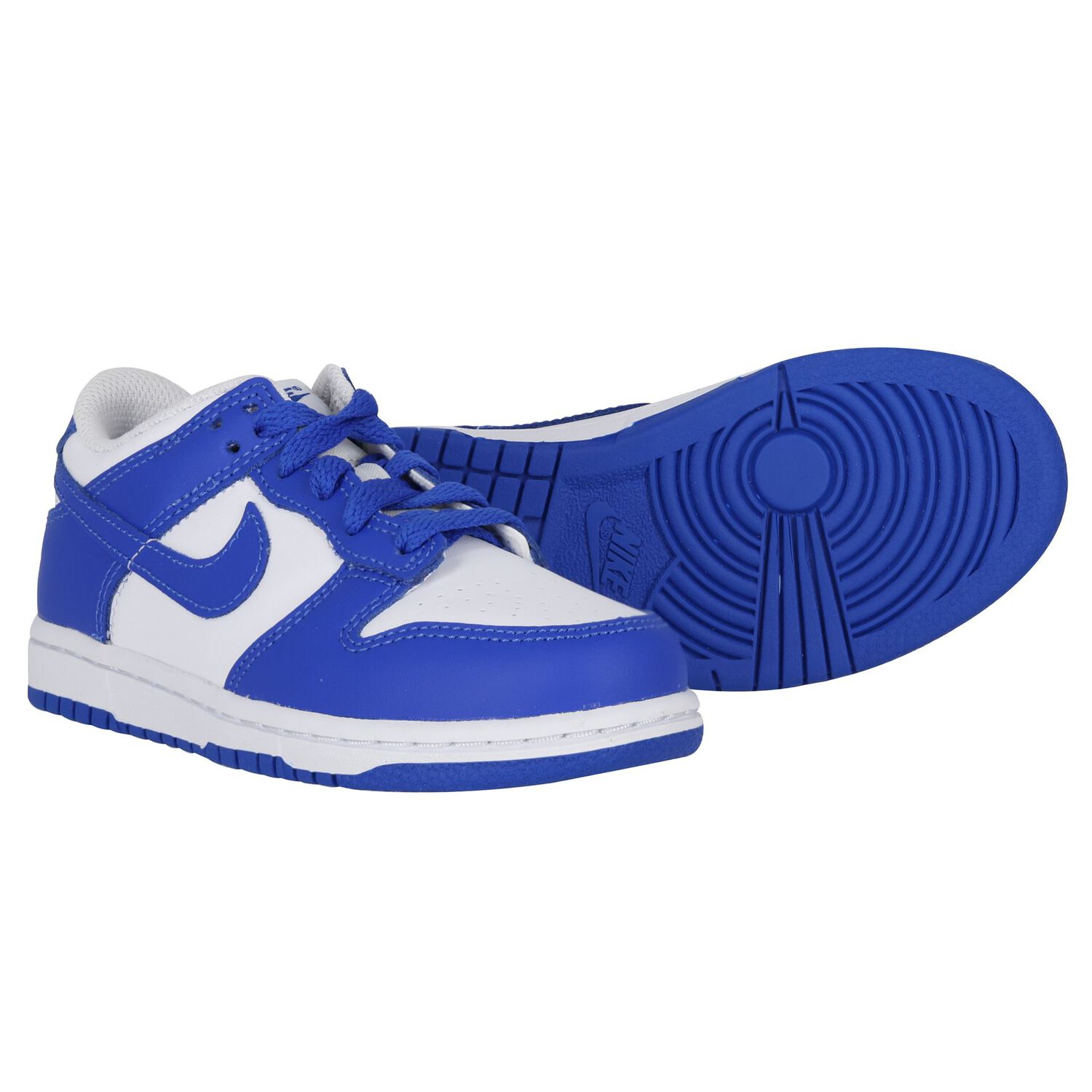 Blue & White Dunk Low Trainers, 3, hi-res