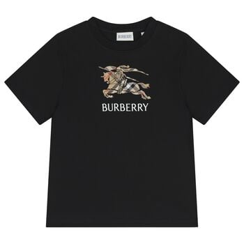 Boys Black EKD Logo T-Shirt