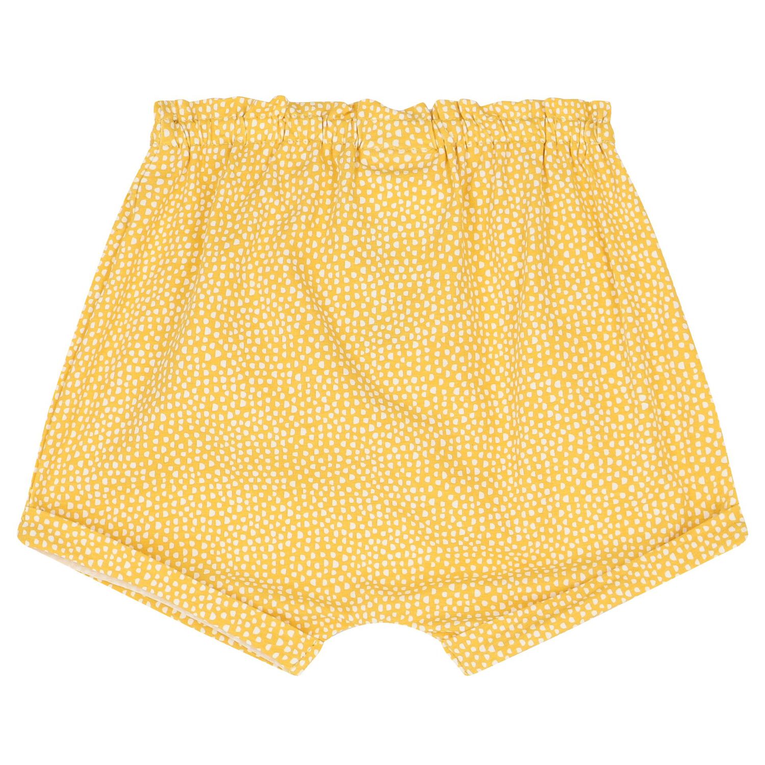 Baby Girls Yellow & White Shorts Set (4 Piece), 1, hi-res