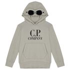 Boys Grey Logo Hooded Top, 2, hi-res