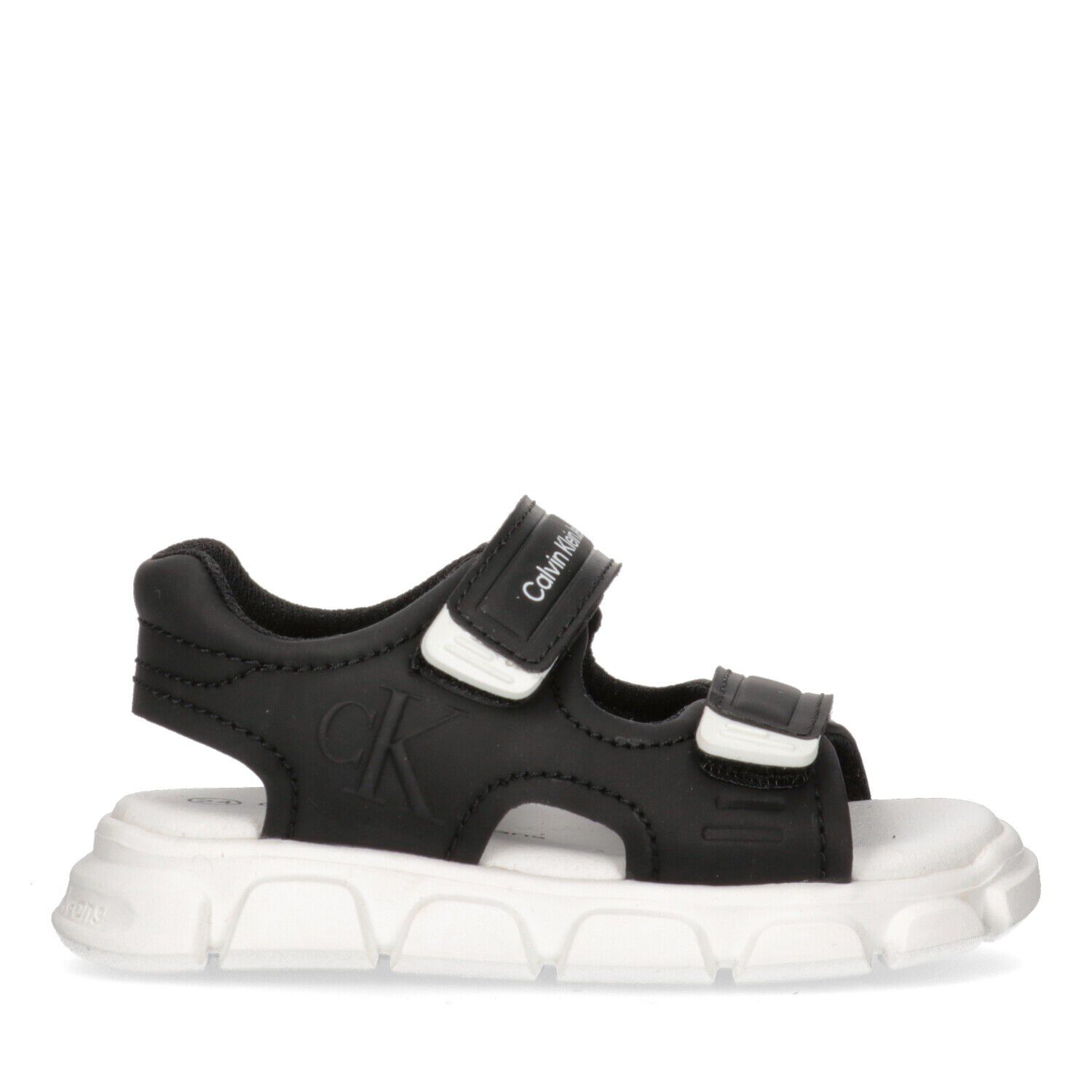Black & White Logo Sandals, 1, hi-res