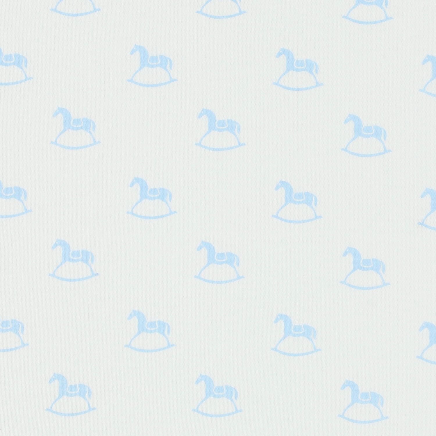 Baby Boys Ivory & Blue Horse Blanket, 1, hi-res