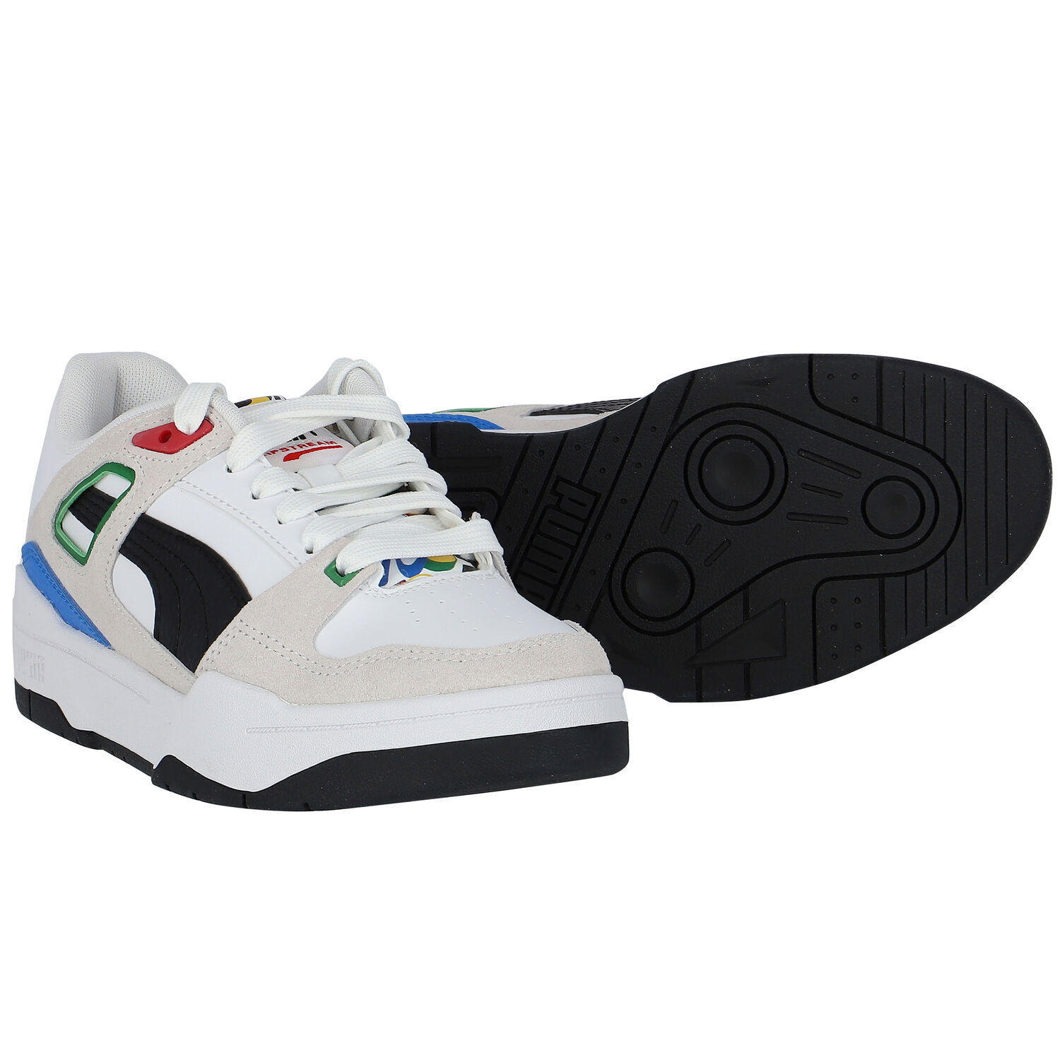 Boys White Slipstream Trash Talk Jr Trainers, 1, hi-res