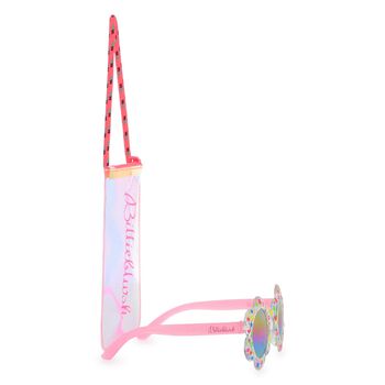 Girls White & Pink Logo Sunglasses