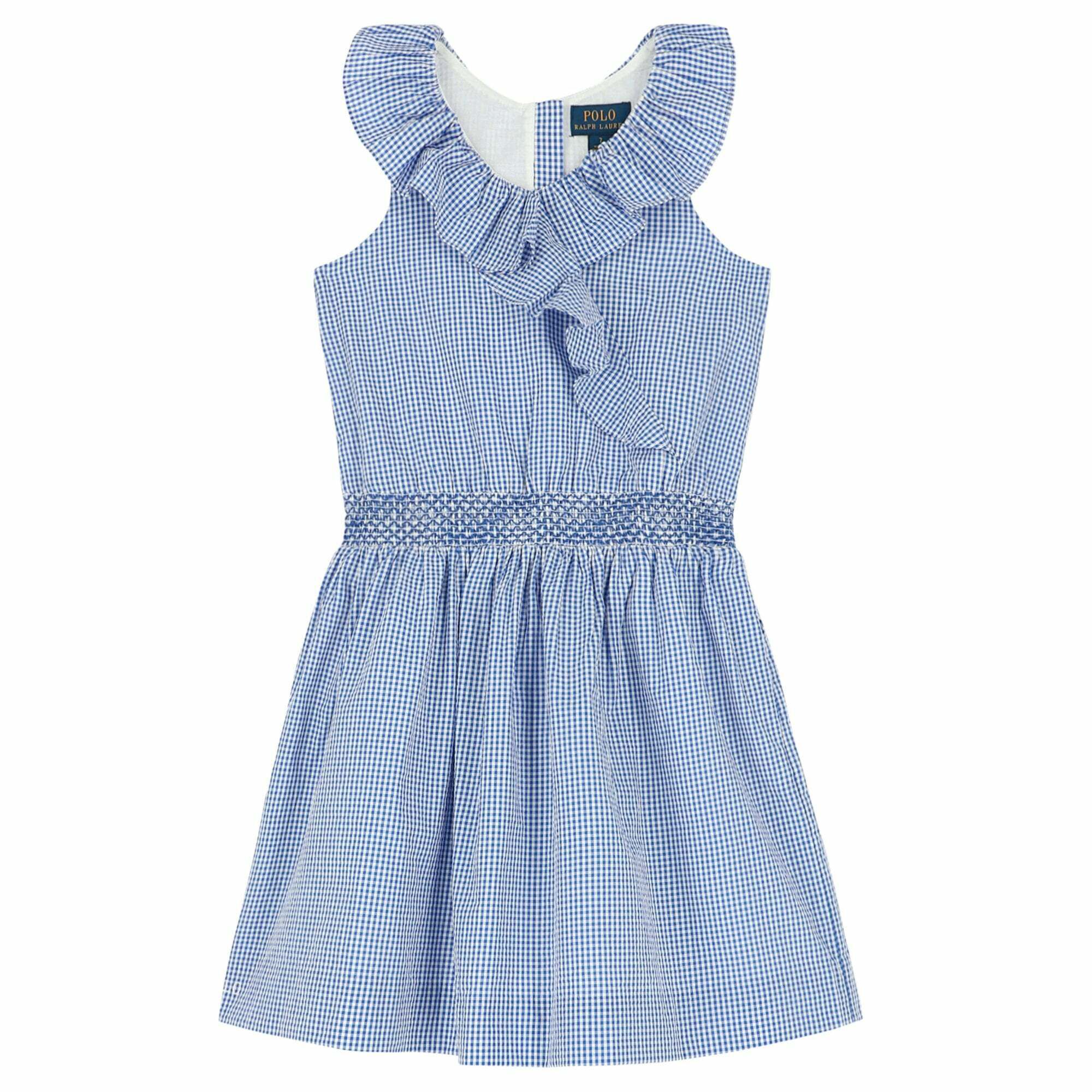 Baby girl blue gingham deals dress