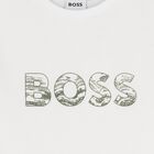Boys White Logo T-Shirt, 2, hi-res