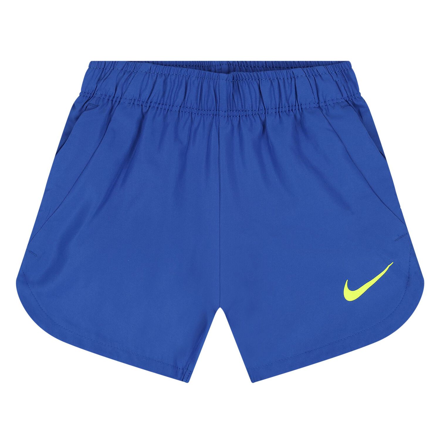 Baby Boys White & Blue Logo Shorts Set, 1, hi-res