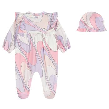 Baby Girls Pink Babygrow Gift Set