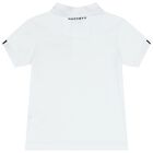 Boys White Logo Polo Shirts, 1, hi-res