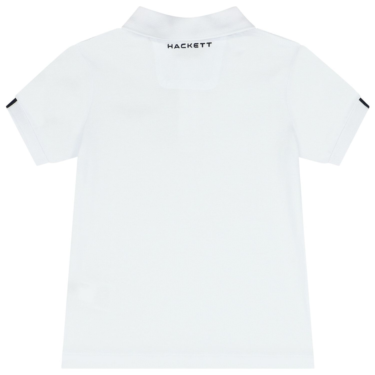 Boys White Logo Polo Shirts, 1, hi-res