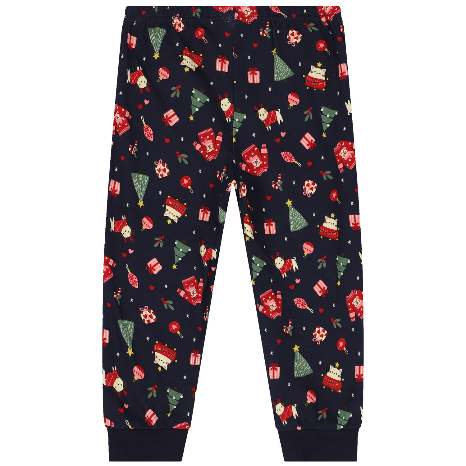Red & Navy Blue Festive Pyjamas, 2, hi-res image number null