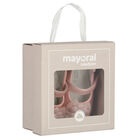 Baby Girls Pink Flower Pre Walker Shoes, 3, hi-res