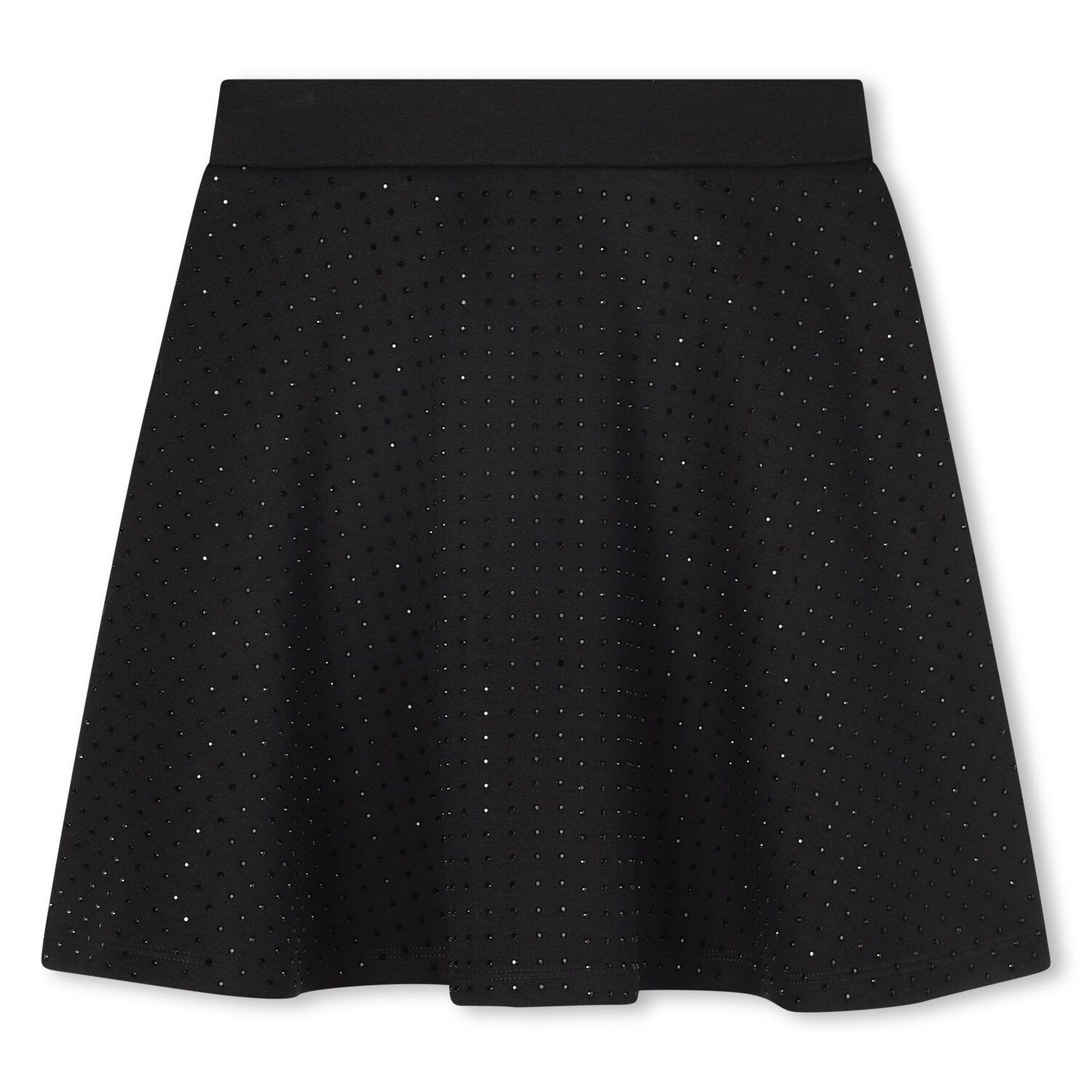 Girls Black Rhinestones Skirt, 1, hi-res