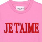 Girls Pink Embroidered Jersey T-Shirt, 1, hi-res