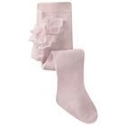 Baby Girls Pink Ruffle Tights, 3, hi-res
