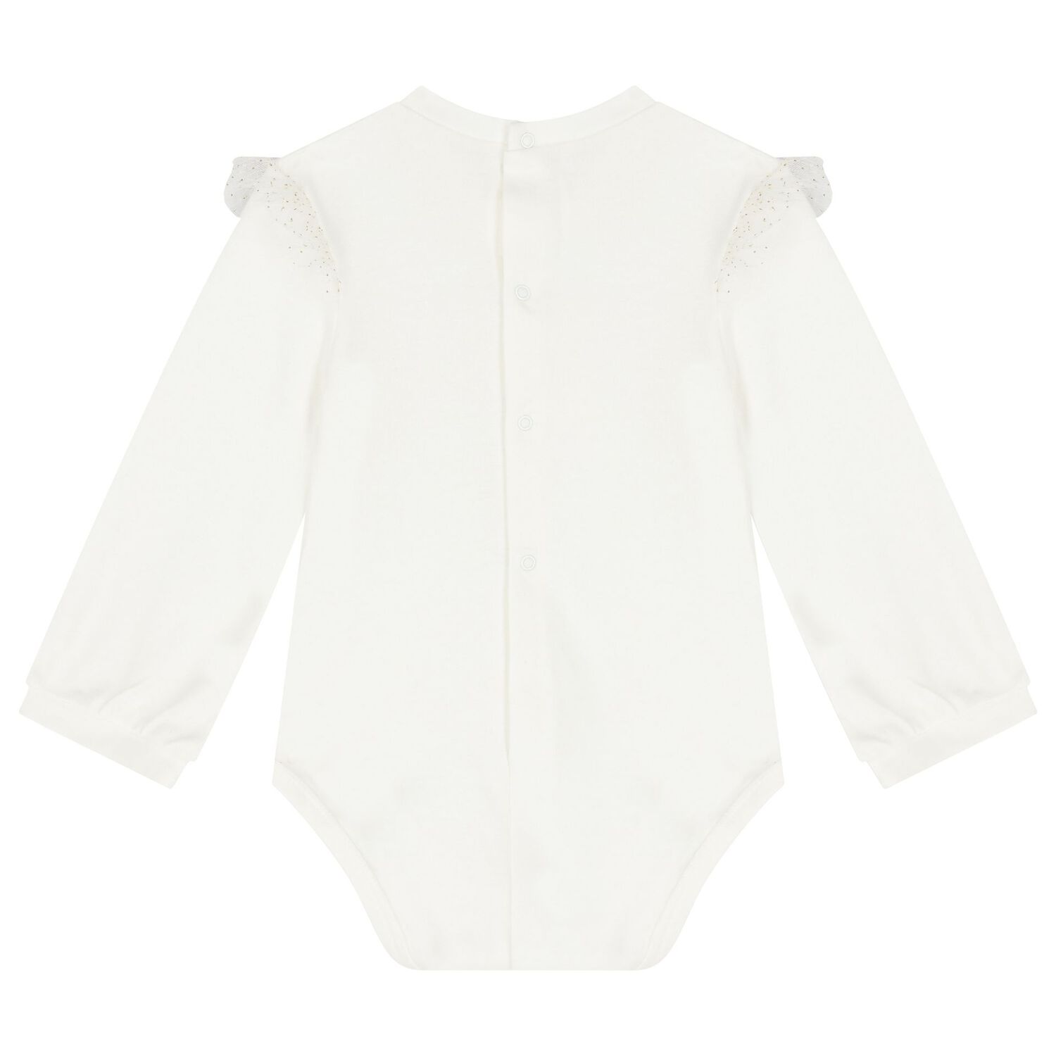 Baby Girls Ivory Tulle Skirt Set, 1, hi-res