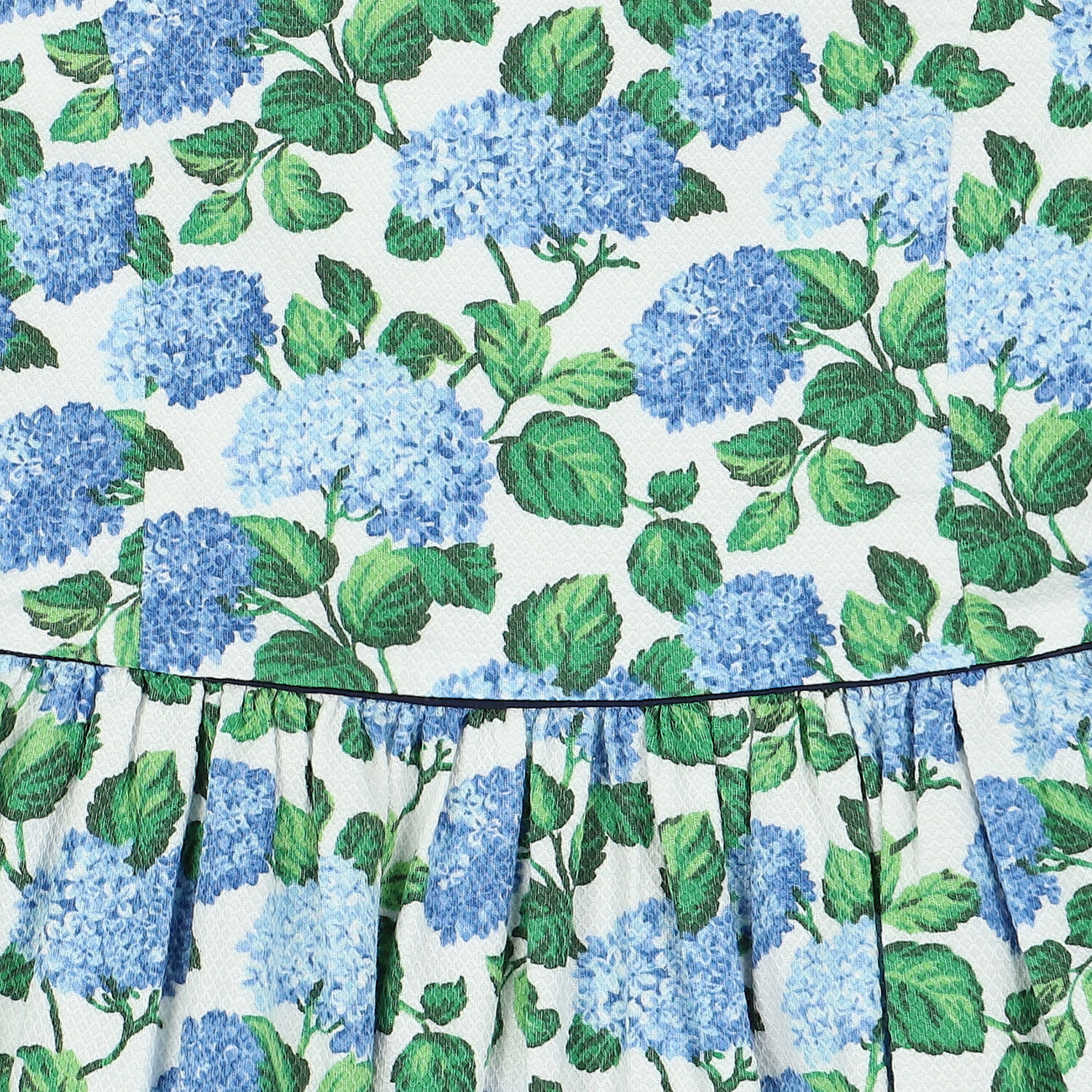 Girls White & Blue Floral Dress, 1, hi-res image number null