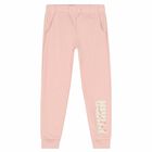 Girls Pink Logo Joggers, 1, hi-res