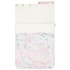Baby Girls Pink & Blue Geo Map Baby Nest, 1, hi-res