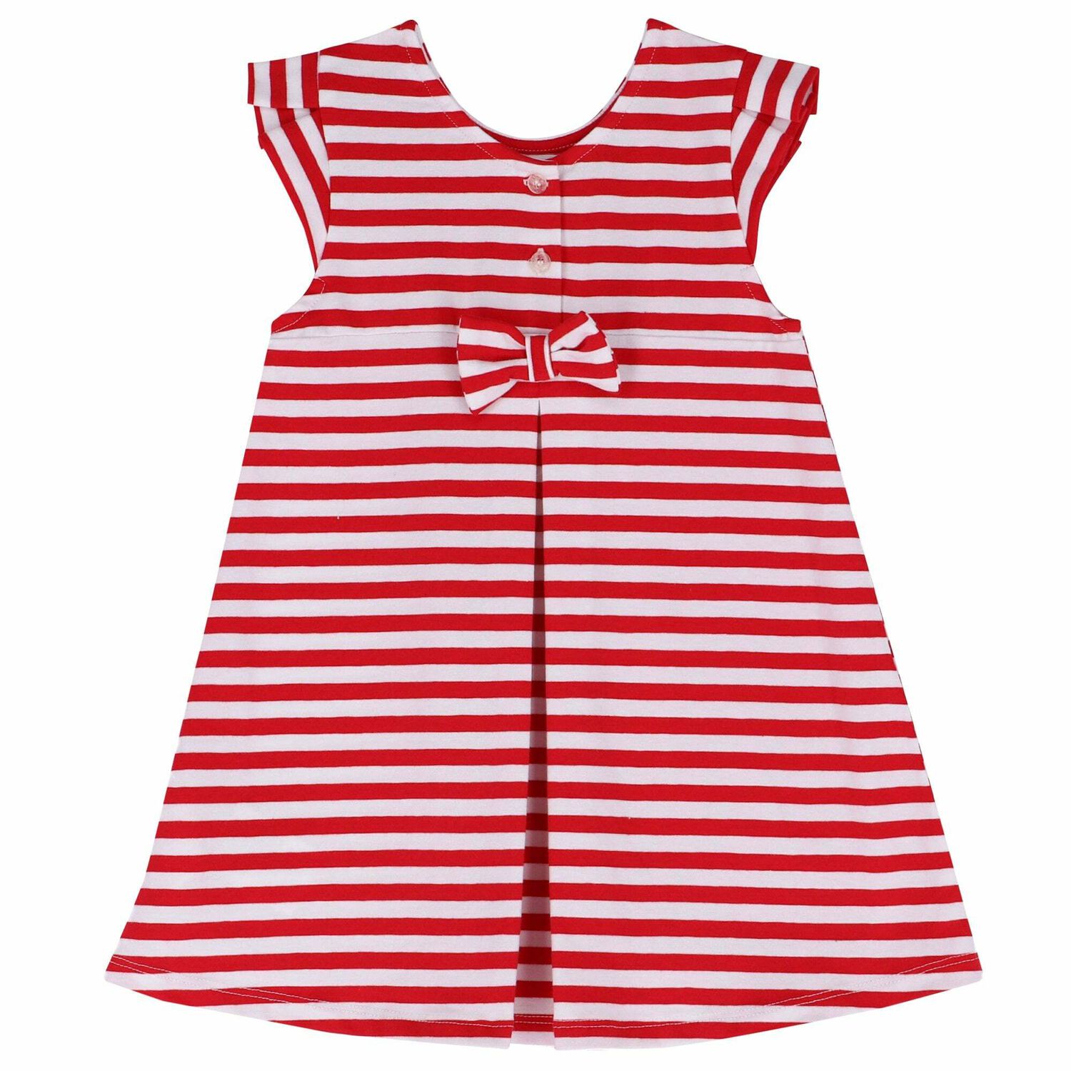 Girls White & Red Dress, 1, hi-res