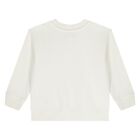 Baby Boys White Teddy Bear Logo Sweatshirt, 1, hi-res