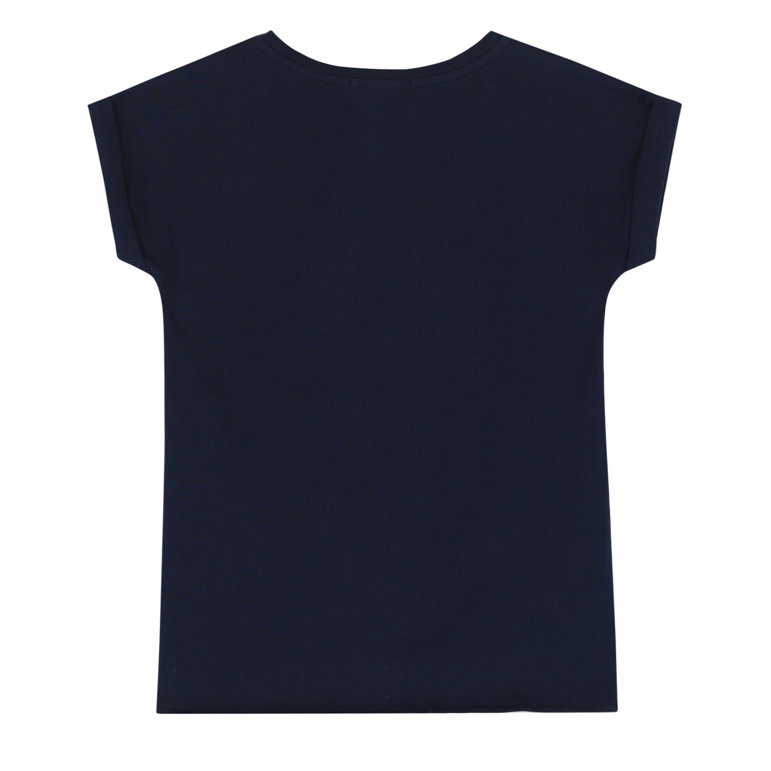 Girls Navy & Gold Logo T-Shirt, 2, hi-res image number null