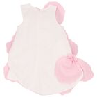 Girls Pink Scuba Flower Dress, 1, hi-res