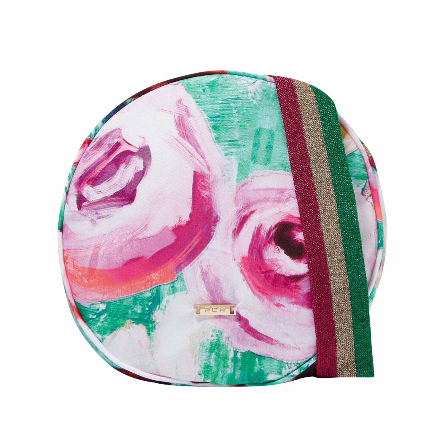 Girls Green & Pink Floral Bag, 1, hi-res image number null