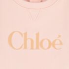 Younger Girls Pink Logo Dress, 1, hi-res