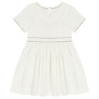 Girls Ivory Crystal EKD Dress, 1, hi-res