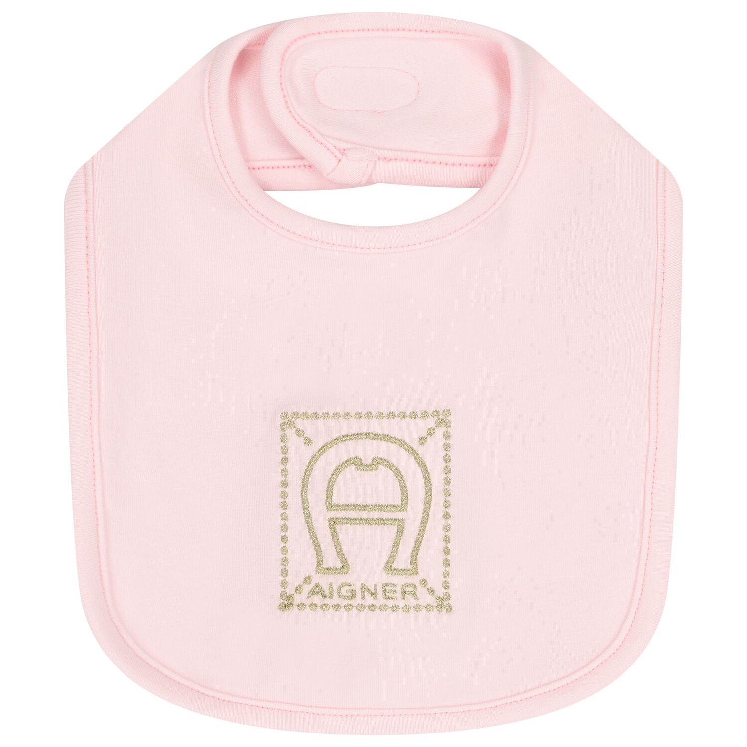 Baby Girls Pink Logo Bib, 3, hi-res