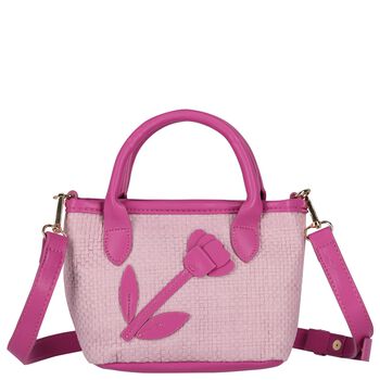 Girls Pink Flower Handbag (16cm)