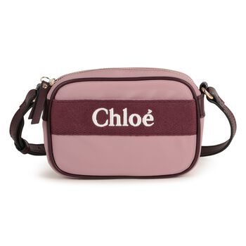 Girls Purple Logo Shoulder Bag