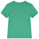Boys Green Cotton Logo T-Shirt, 1, hi-res
