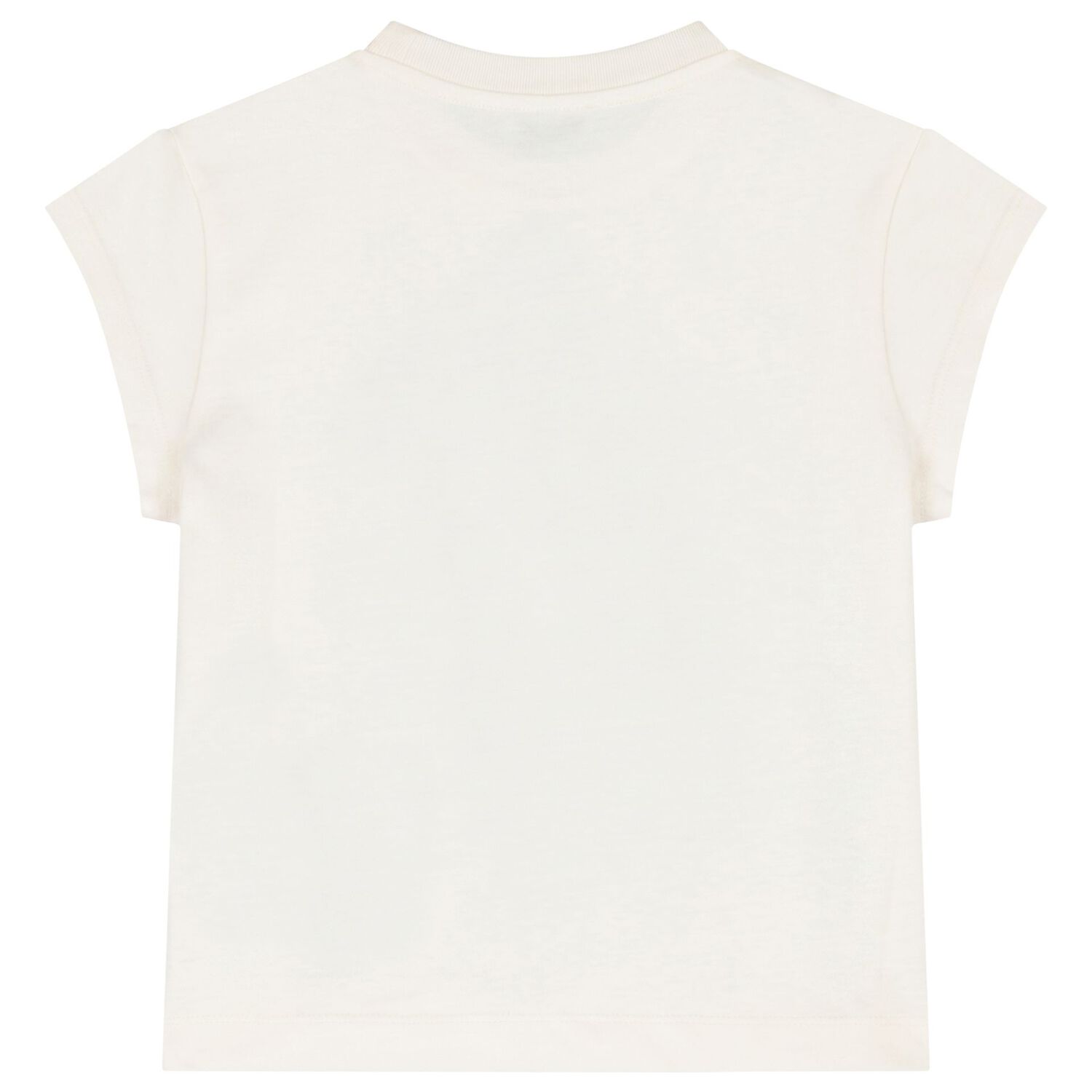Girls Ivory Floral Logo T-Shirt, 2, hi-res