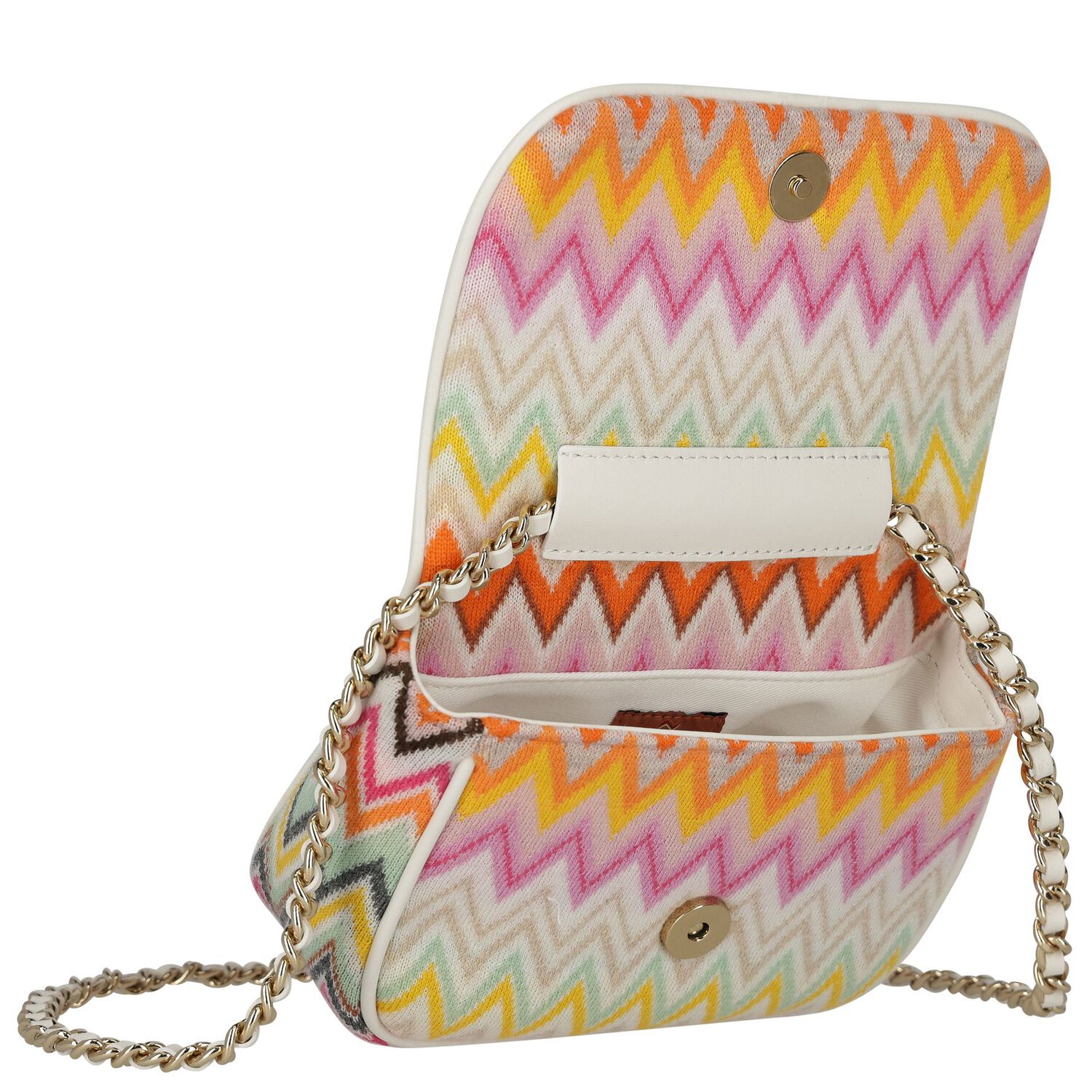 Girls Multi-Colored Zig Zag Shoulder Bag, 1, hi-res